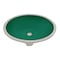 Ruvati 16 x 13 inch Undermount Bathroom Sink Emerald Green Oval Porcelain Ceramic with Overflow RVB0618EG - alternate 1